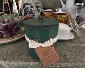 Assorted Kitchenware and Decorative Items including German Stoneware Jug and Ceramic Grape Cluster Bowl third image