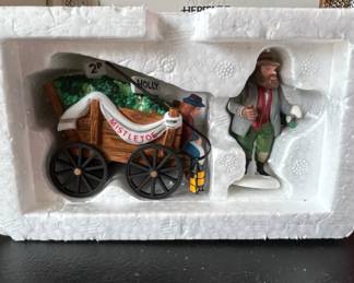 Heritage Village Collection Chelsea Market Mistletoe Monger Cart third image