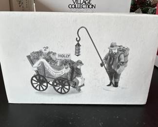 Heritage Village Collection Chelsea Market Mistletoe Monger Cart second image