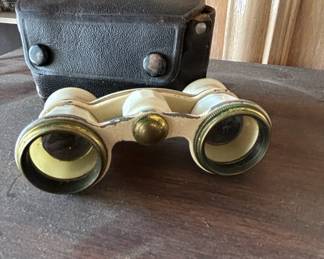 Antique Opera Glasses with Case Likely Soviet Era second image