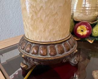 Alabaster and Bronze Column Table Lamp third image