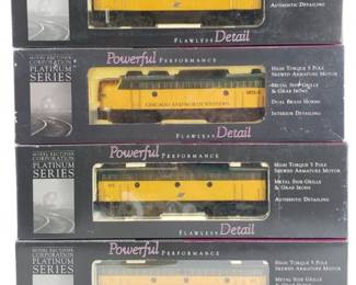 4 MRC Platinum Series Chicago & North Western (3)F7B & F7A