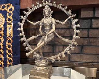 Brass we believe… Lakshmi: The goddess of wealth we think! 