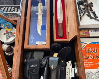 Buck custom and regular knives