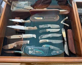 Custom knives from Gerber, Buck, Dunn and others