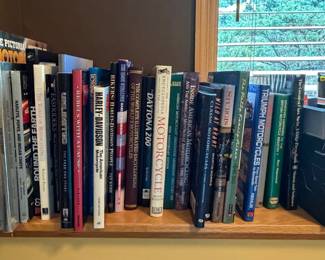 Harley Davidson and other motorcycle books