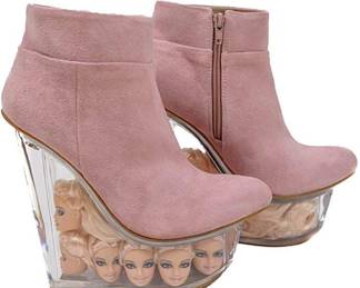 Rare Jeffrey Campbell Barbie icy booties size 9M