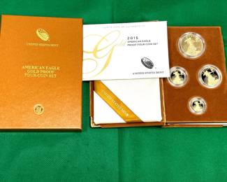American Eagle 4-coin Gold Set