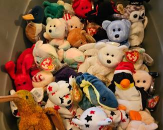 A lot of beanie babies