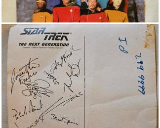I need to authenticate but this is possibly signed by all the actors on the front of his post card