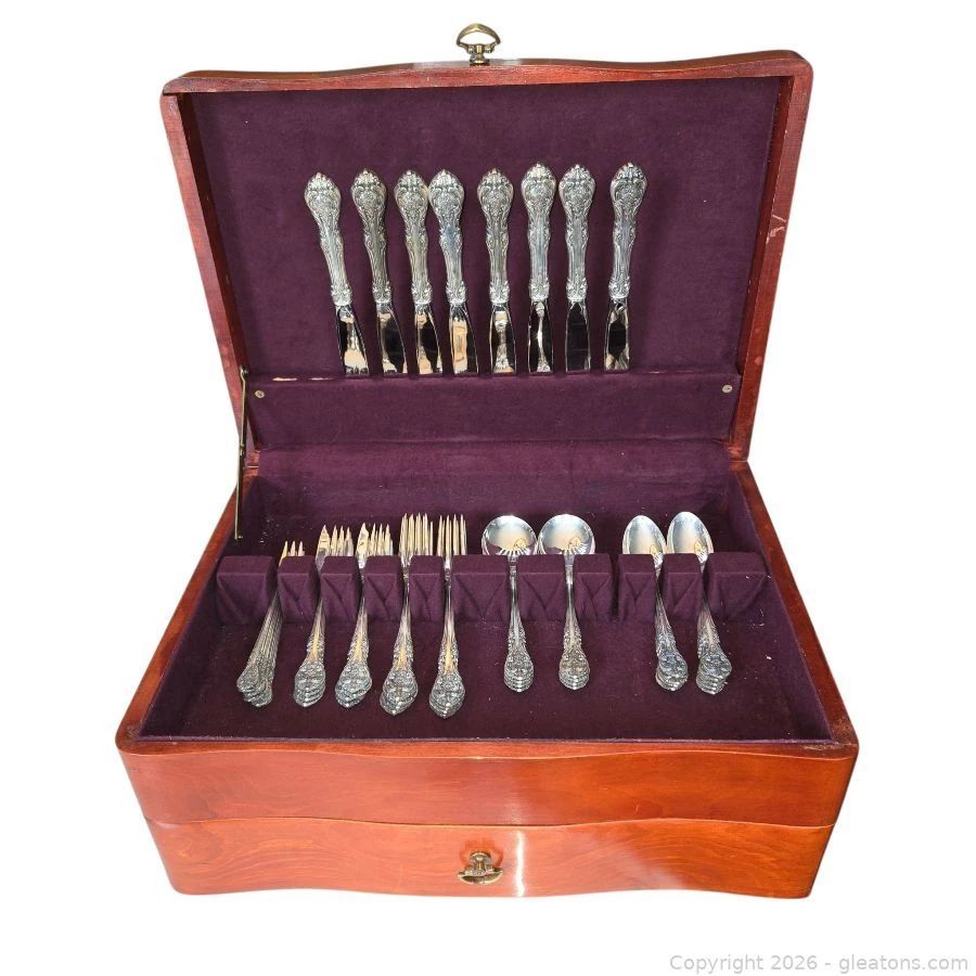 Gorham King Edward Sterling Flatware in Beautiful Storage Case