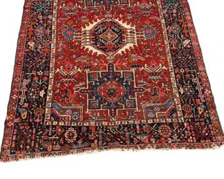 Antique Persian Karaja Heriz Wool Rug