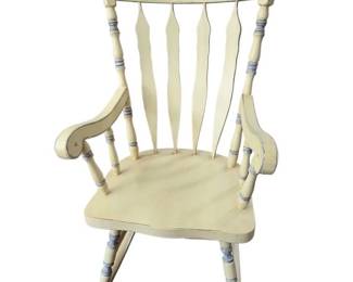 Beautifully Hand Painted Rocking Chair