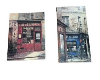 Pair of Burlap Canvases