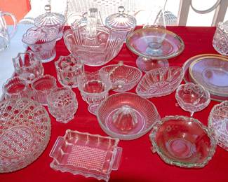 CRYSTAL AND PRESSED GLASS
