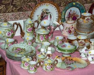 LEFTON - GREEN HERITAGE ROSE CERAMICS