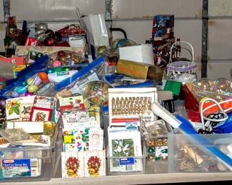 TABLES OF HOLIDAY DECOR
