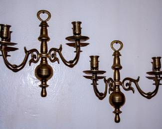 BRASS WALL CANDLES