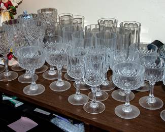 VINTAGE STEMWARE AND CRYSTAL