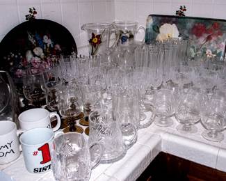 CRYSTAL AND PRESSED GLASS