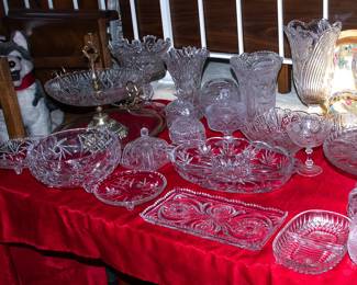 CRYSTAL AND PRESSED GLASS