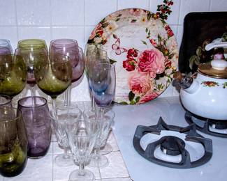 CRYSTAL AND PRESSED GLASS
