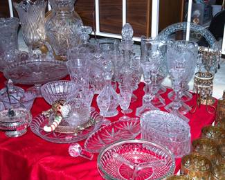 CRYSTAL AND PRESSED GLASS