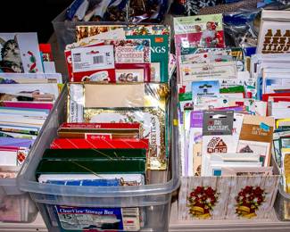 BOXES OF NEW GREETING CARDS