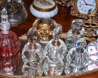 PERFUME BOTTLES INCLUDING OLEG CASSINI