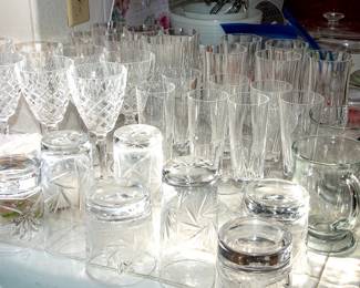 CRYSTAL AND PRESSED GLASS