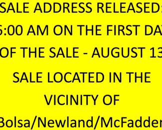 SALE ADDRESS