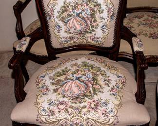 NEEDLEPOINT ARMCHAIRS