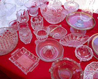 CRYSTAL AND PRESSED GLASS