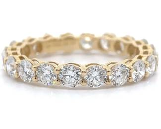 NEW! 3 Carat Diamond Full Eternity Ring in 14k Yellow Gold