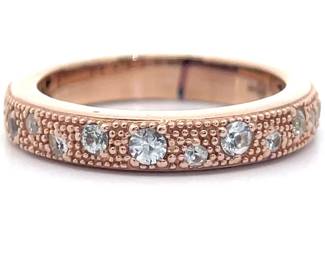 Cubic Zirconia Galaxy Stacking Ring