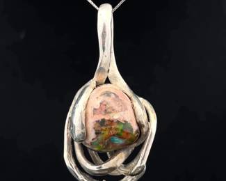 Artisan Matrix Bolder Opal Sculptural Pendant