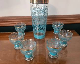 mid century cocktail shaker