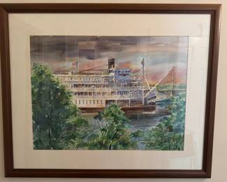 Helen Mosby watercolor approx 22x28”