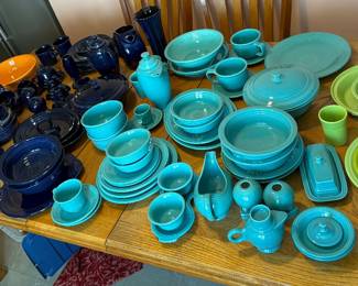 Fiesta orange?, Cobalt retired 2021, Turquoise, and Chartreuse  retired 1999