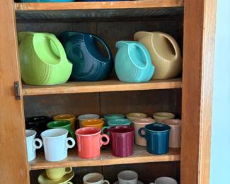 Fiesta Disk Pitchers, mugs, tea cups