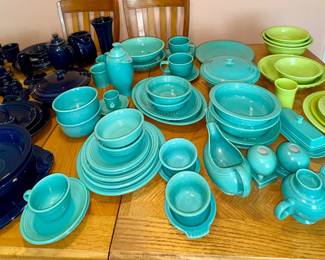 Fiesta in Cobalt, Turquoise, Chartreuse 
