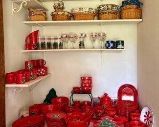 Waechtersbach Christmas Tree and Longaberger Baskets All Priced Individually!
