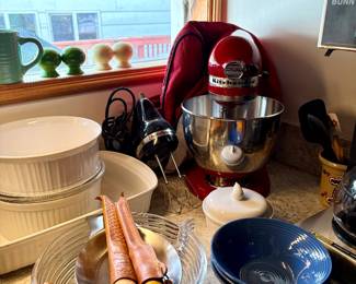 Red Kitchen Aid Mixer...