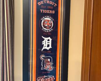 Tigers framed banner