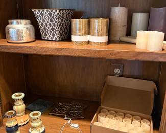 Candles -pillar, votive and holders too!