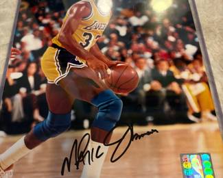Magic Johnson - signed with COA