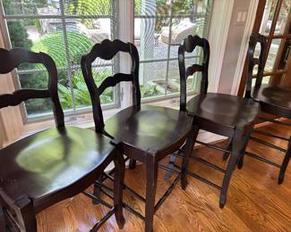 Wood barstools - 4 available - counter height