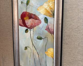 one of two floral prints