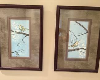 Pair of bird prints