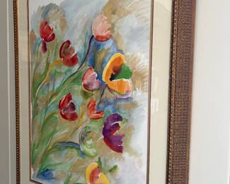 Watercolor larger scale framed